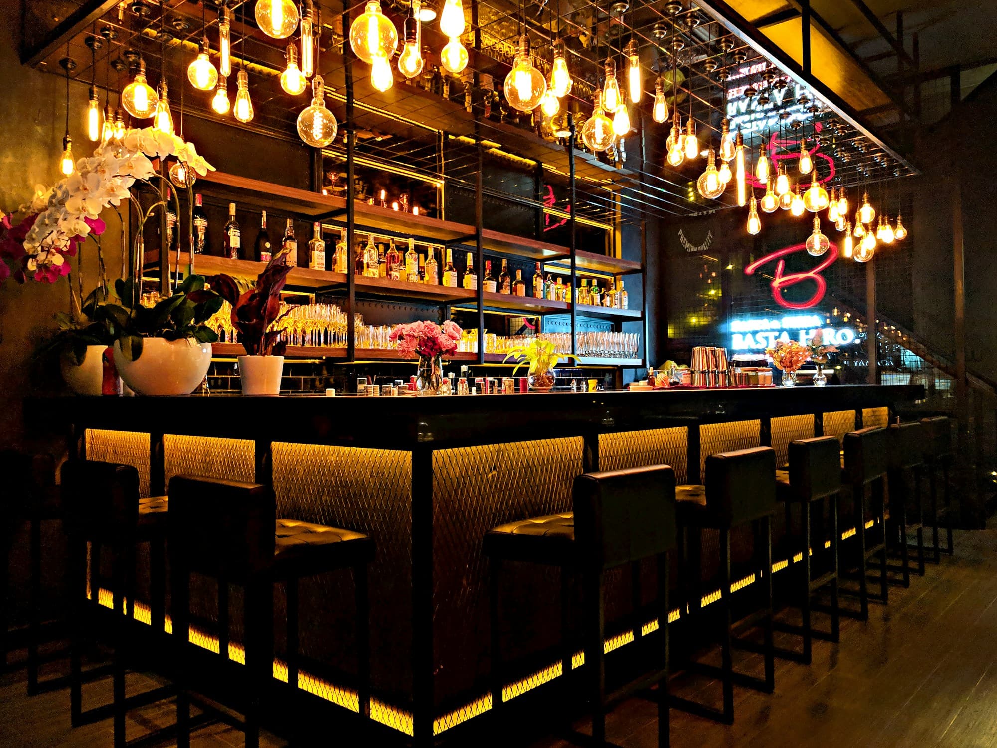 Evening lounge atmosphere